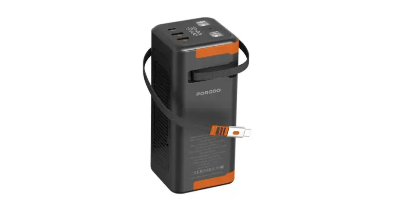 Porodo Power Boost 50000mAh Power Bank with Retractable Type-C Cable