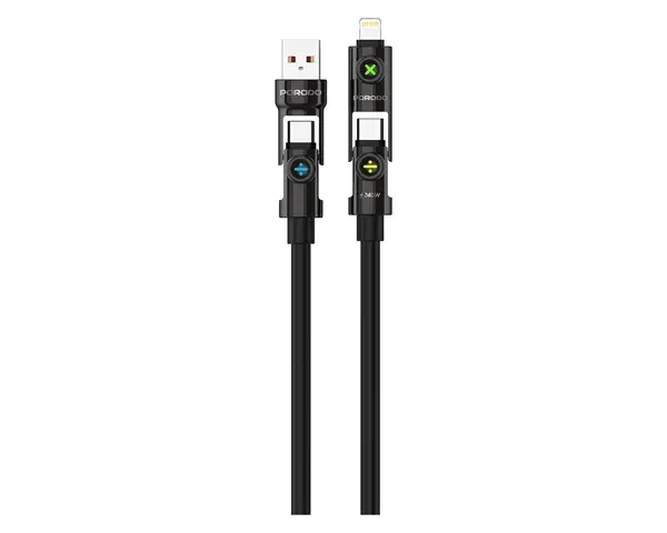 Porodo Powerglow 4-In-1 High-Speed Charging Cable PD 240W