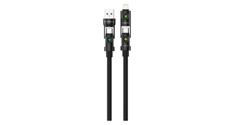 Porodo Powerglow 4-In-1 High-Speed Charging Cable PD 240W