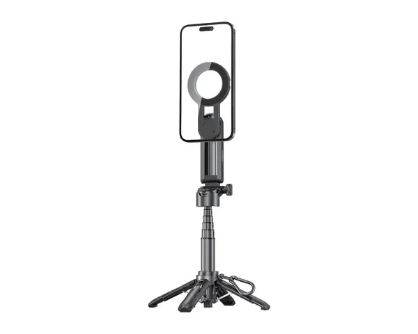 Porodo Quad-Base Selfie Stick with 360° Full Angle Rotation