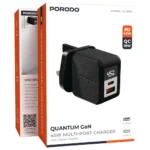 Porodo Quantum GaN 45W Multi-Port Charger with Digital Display