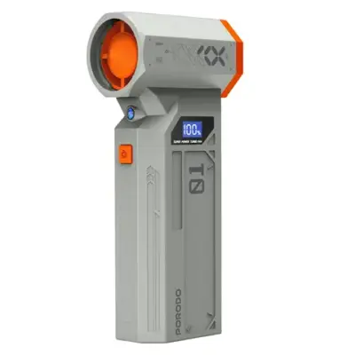 Porodo Rushjet Cordless Dust Blower with Turbo Speed - Gold/Orange