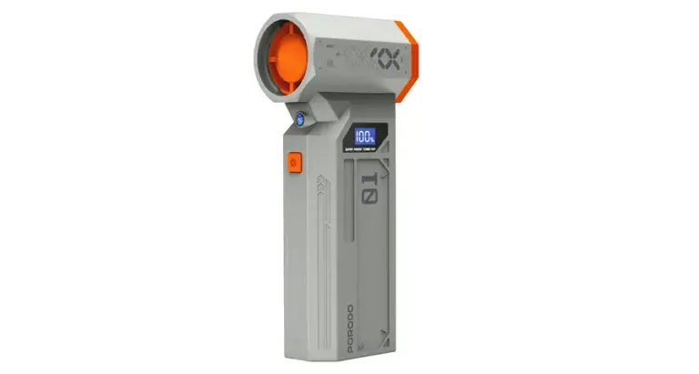 Porodo Rushjet Cordless Dust Blower with Turbo Speed - Gold/Orange