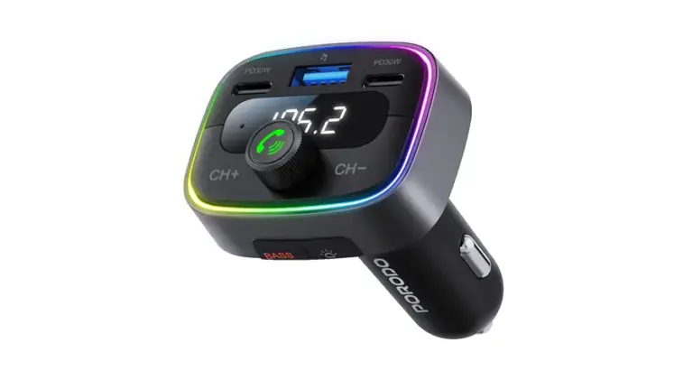 Porodo Smart Car Charger FM Transmitter