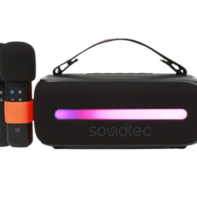 Porodo Soundtec 14W Speaker with Dual Wireless Microphone