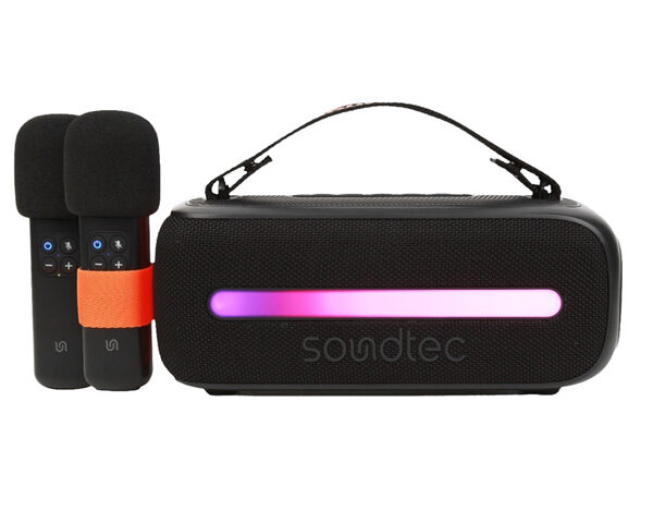 Porodo Soundtec 14W Speaker with Dual Wireless Microphone