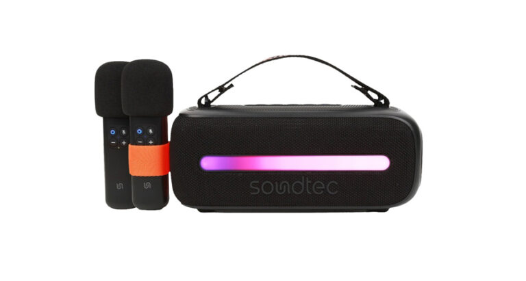Porodo Soundtec 14W Speaker with Dual Wireless Microphone