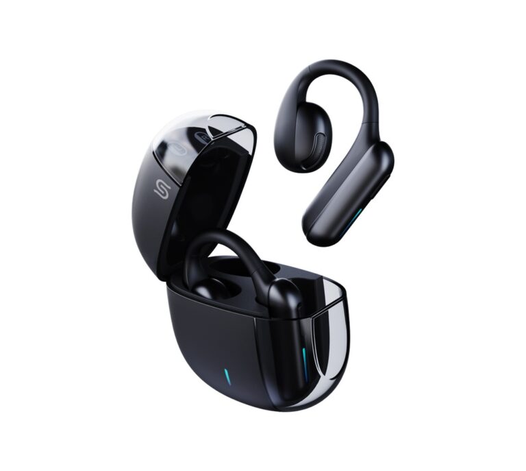 Porodo Soundtec Air Conduction TWS Earbuds with Semi Transparent Case