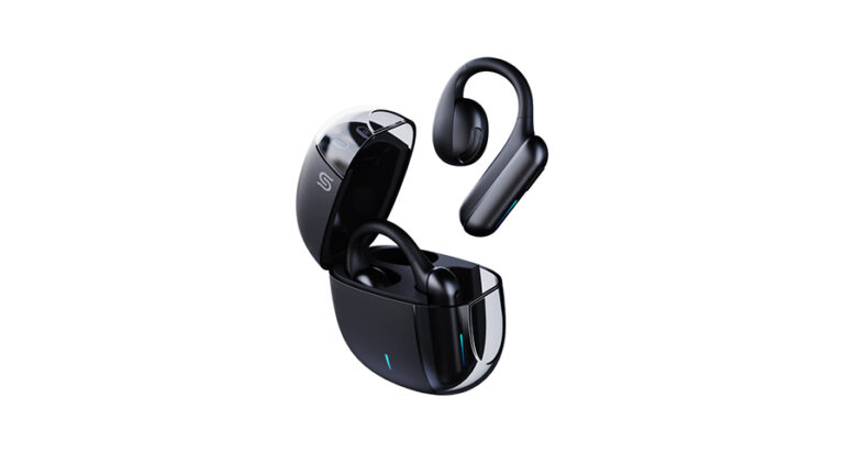 Porodo Soundtec Air Conduction TWS Earbuds with Semi Transparent Case