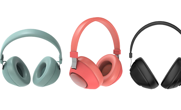 Porodo Soundtec Deep Sound Wireless Headphone Noise Cancelling, Active Siri