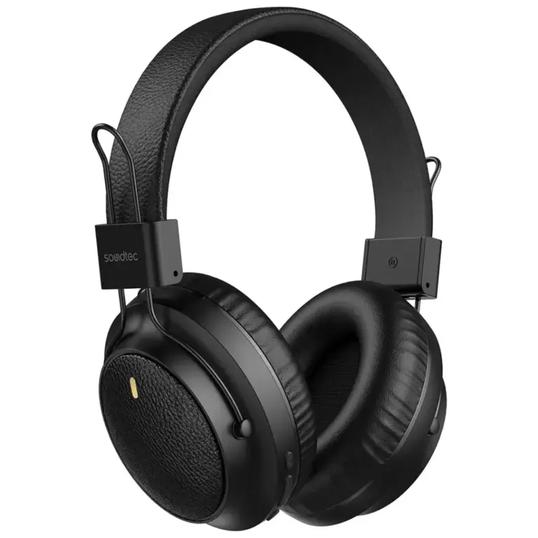 Porodo Soundtec Leather-Finish Wireless Stereo Headphone