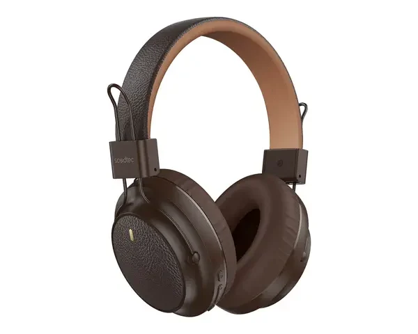 Porodo Soundtec Leather-Finish Wireless Stereo Headphone