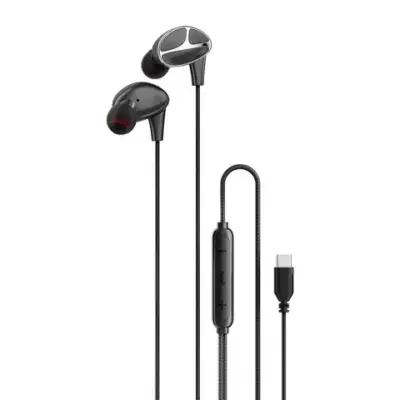 Porodo Soundtec Stereo Bass Type-C Wired Earphones