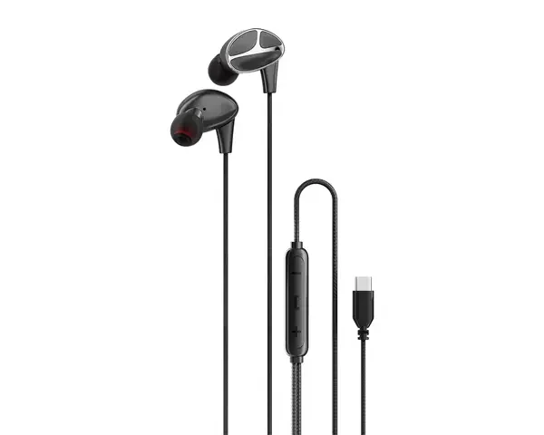 Porodo Soundtec Stereo Bass Type-C Wired Earphones