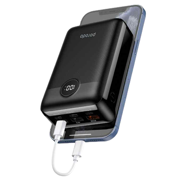 Porodo Super Compact Power Bank 30000mAh PD 20W QC3.0