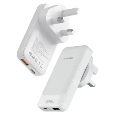 Porodo TerraCharge 65W GaN Dual-Port Adapter