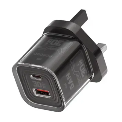 Porodo Tezclarte Quick Wall Charger Dual-Port Fast Charging