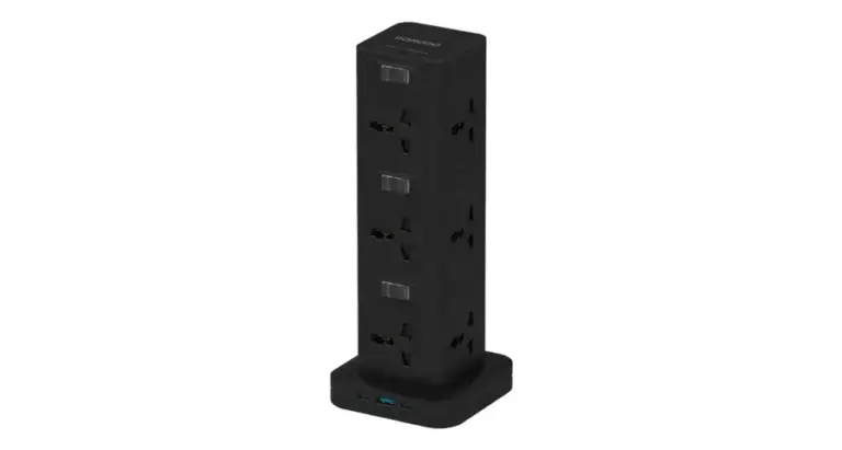 Porodo Three-Story 12AC Power Hub With USB-C PD & Quick Charge 3.0