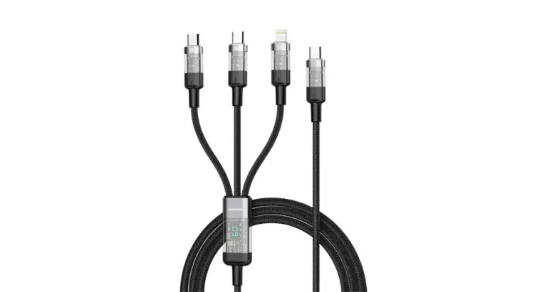 Porodo Transparent Type-C Input Fast Charging Cable