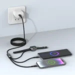 Porodo TrioLink 3-In-1 Charging Cable Type-C, Lightning and iWatch