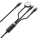 Porodo TrioLink 3-In-1 Charging Cable Type-C, Lightning and iWatch