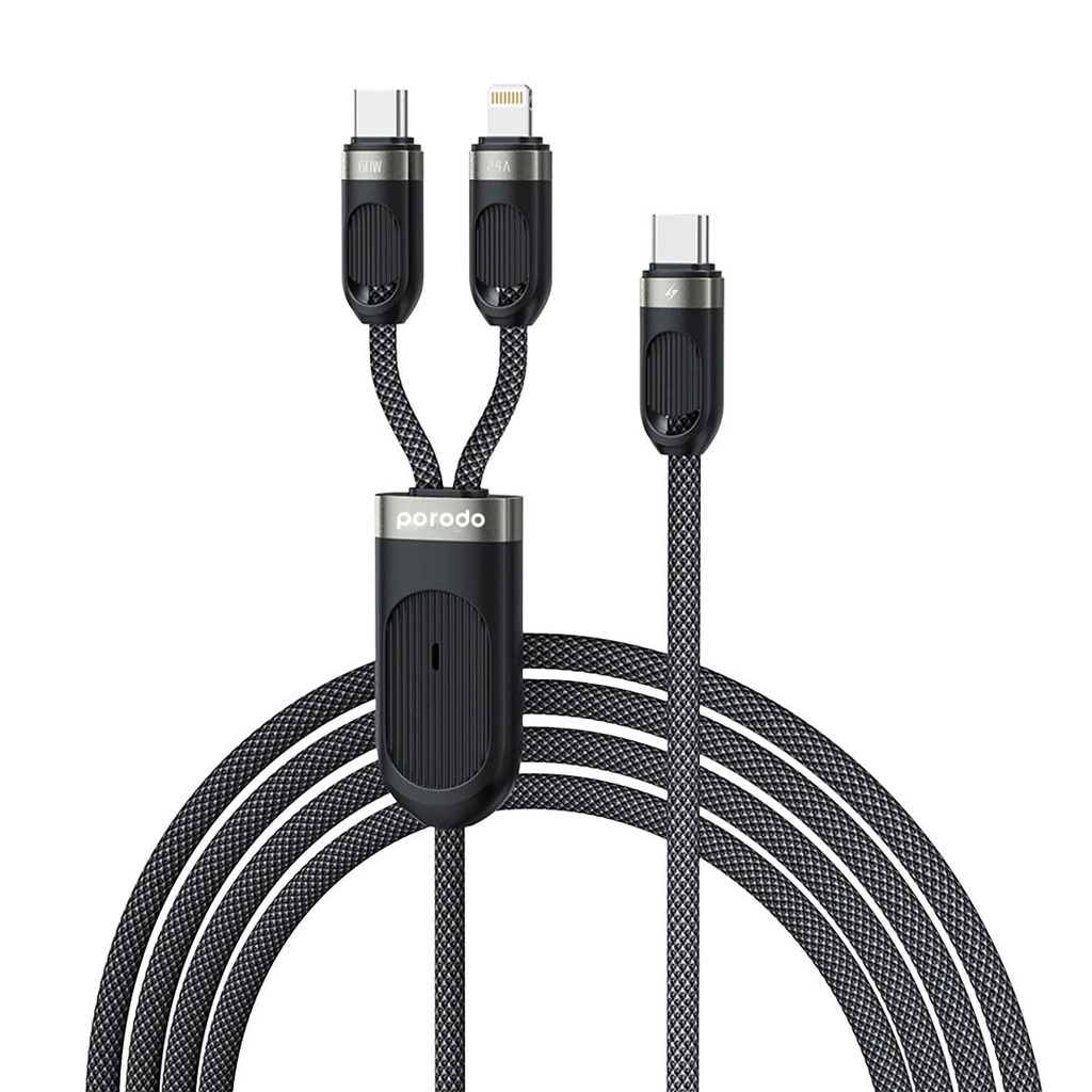 Porodo Type-C & Lightning Fast Charging Cable