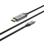 Porodo Type-C to 4K HDMI Cable 2m with Premium Aluminum Finish
