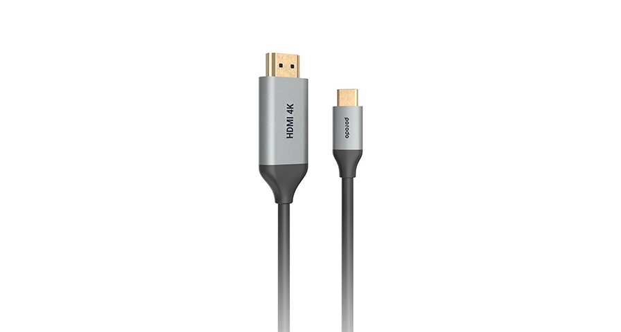 Porodo_Type_C_to_4K_HDMI_Cable_78f66107fc Porodo Type-C to 4K HDMI Cable 2m with Premium Aluminum Finish