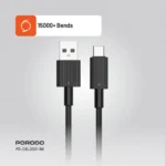 Porodo USB-A to Type-C Durable Charging Cable