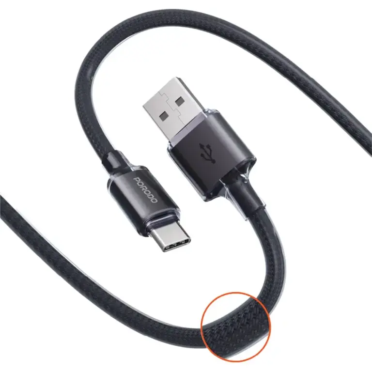 Porodo USB-A to USB-C Braided Cable
