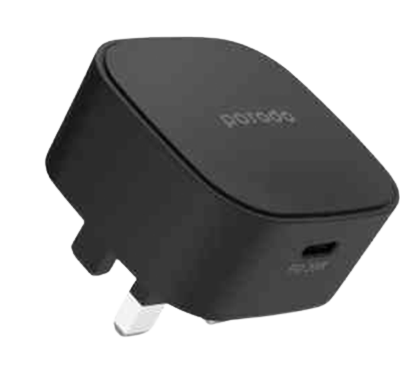 Porodo USB-C Adapter, Super-Compact Fast Wall Charger Power Delivery 20W UK