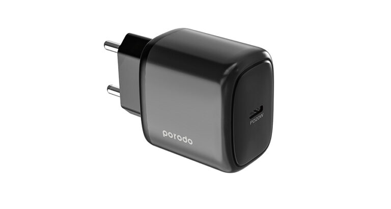 Porodo USB-C Power Delivery Quick Charger EU With USB-C USB-C Cable