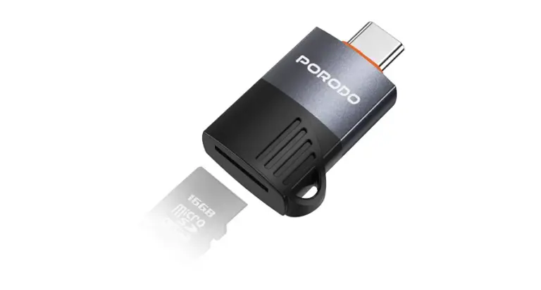Porodo USB-C | OTG TF Card Reader