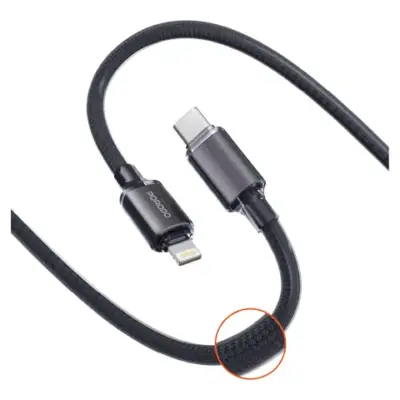 Porodo USB-C to Lightning Braided Cable