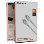 Porodo USB-C to Lightning Charging & Data Cable PD 27W