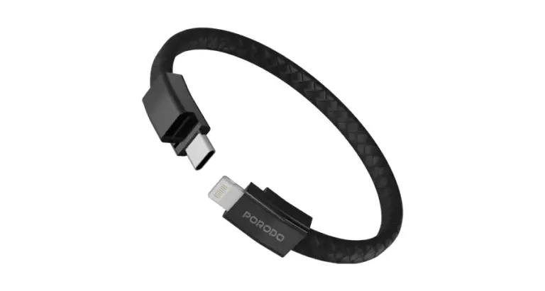 Porodo USB-C to Lightning Wristband Cable Magnetic Steel Clasp