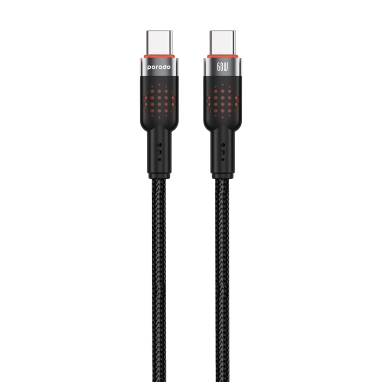 Porodo USB-C to USB-C Aluminum Braided Cable