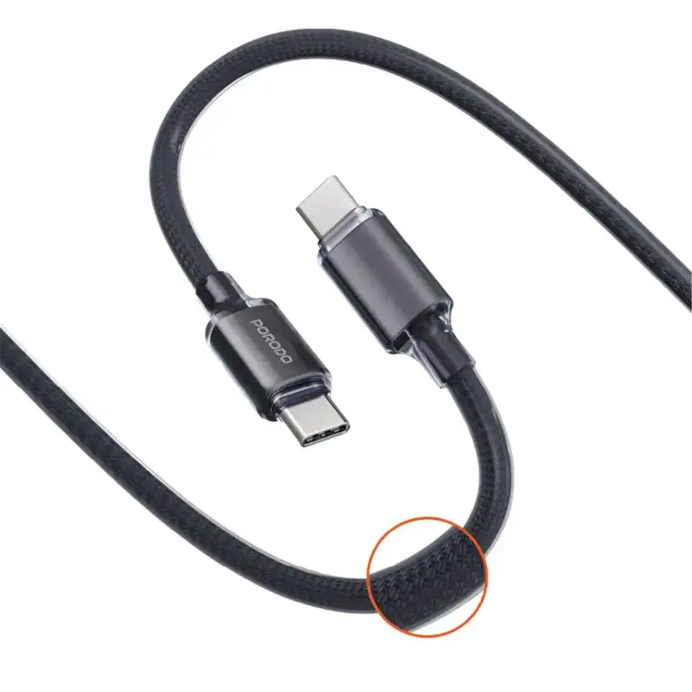Porodo USB-C to USB-C Braided Cable
