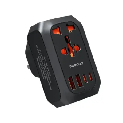 Porodo Universal AC Adapter Multi-Device Charging UK Plug
