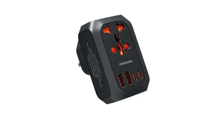 Porodo Universal AC Adapter Multi-Device Charging UK Plug