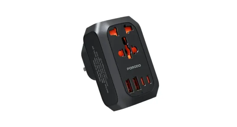 Porodo Universal AC Adapter Multi-Device Charging EU Plug