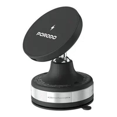 Porodo Vacuseal Smart Suction Wireless Charging Mount