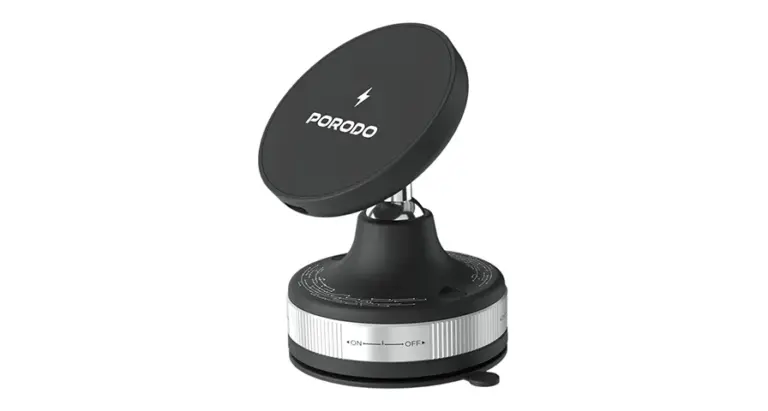 Porodo Vacuseal Smart Suction Wireless Charging Mount