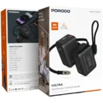 Porodo Voltra 10000mAh Power Bank with Retractable Type-C Cable