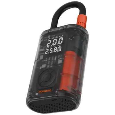 Porodo Vyrox Car Tire Inflator with Real-Time Pressure Display