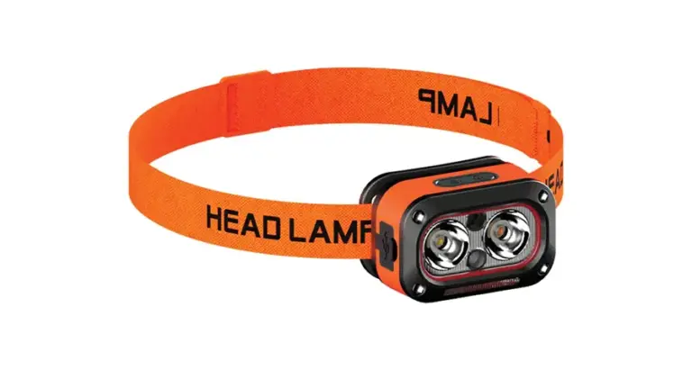 Porodo Wave-Sensor Rechargeable LED Headlamp - Orange
