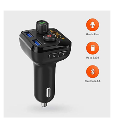 Porodo Wireless FM Transmitter Car Charger 3.4A with Bass Boost