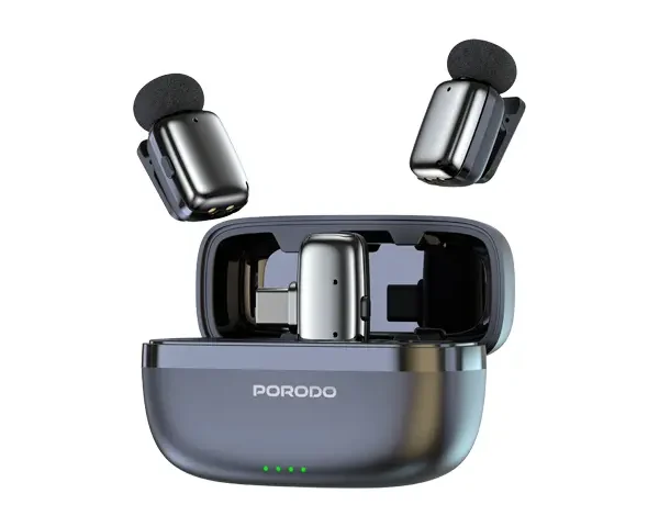 Porodo Wireless Lavalier Microphones Type-C