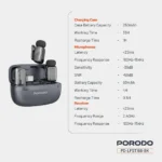 Porodo Wireless Lavalier Microphones Type-C