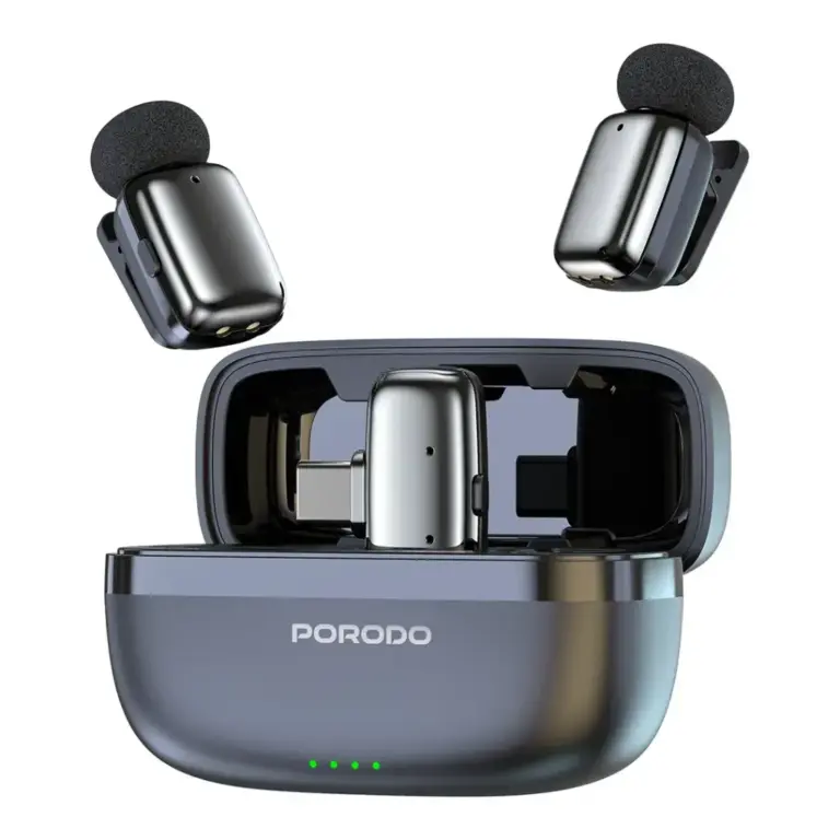 Porodo Wireless Lavalier Microphones Type-C